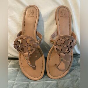 Tory Burch miller light sand Leather Sandals